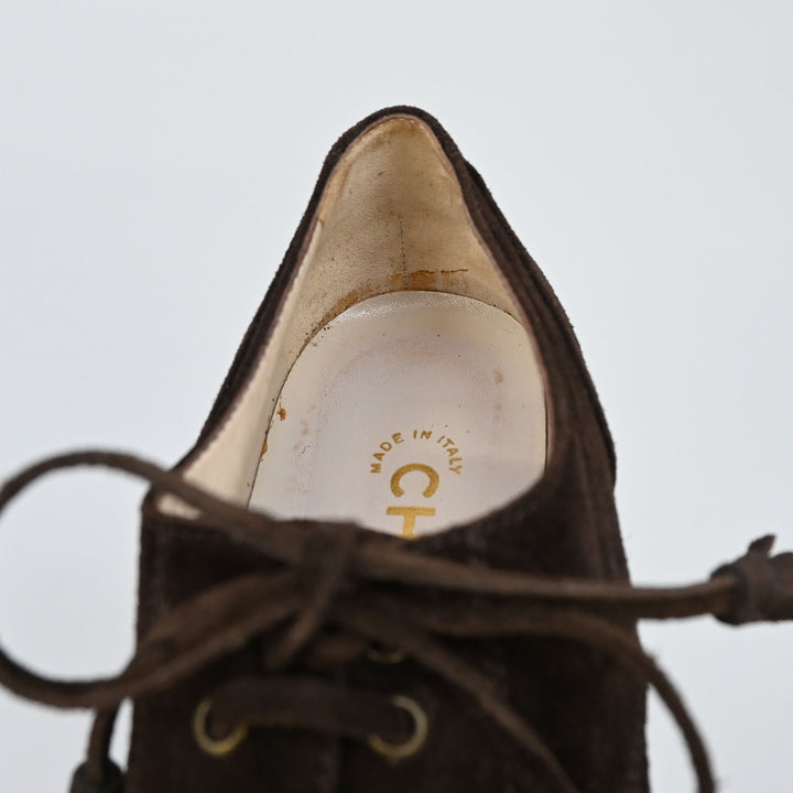 CHANEL 샤넬 스웨이드 코코 마크 U 칩 슈즈 P44325V