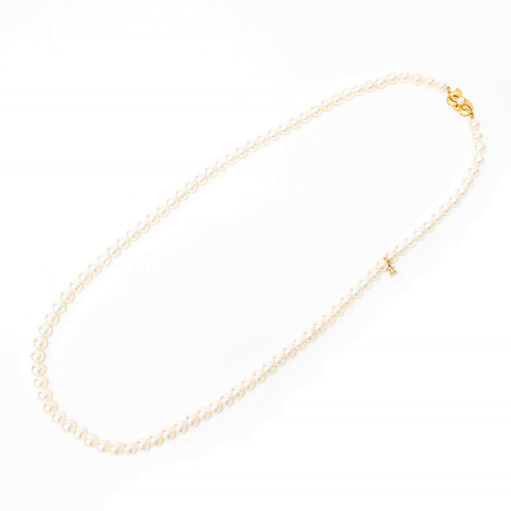 *Mikimoto Mikimoto Akoya Pearl Pearl Necklace Total Length 64cm Pearl Diameter 0.7cm P32821V
