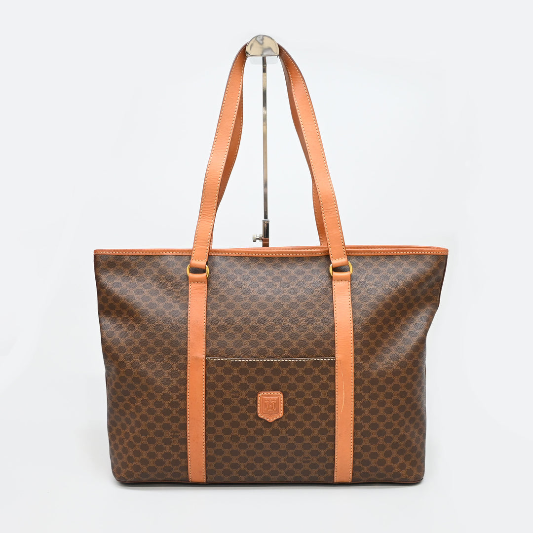 Celine 셀린 마카담 패턴 가죽 토트 백 P44425V