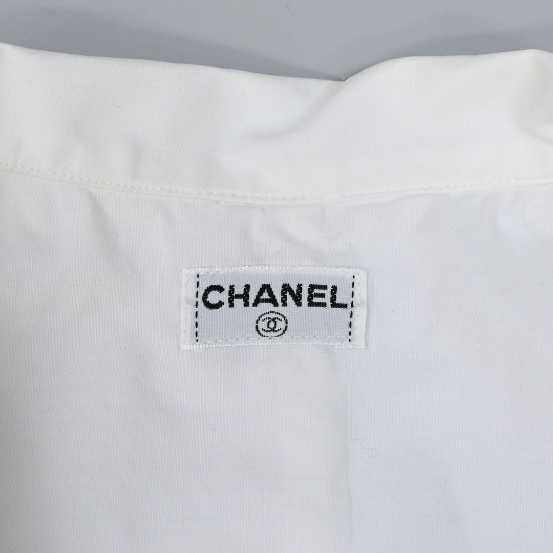 CHANEL 샤넬 코코 마크 버튼 셔츠 P43972V
