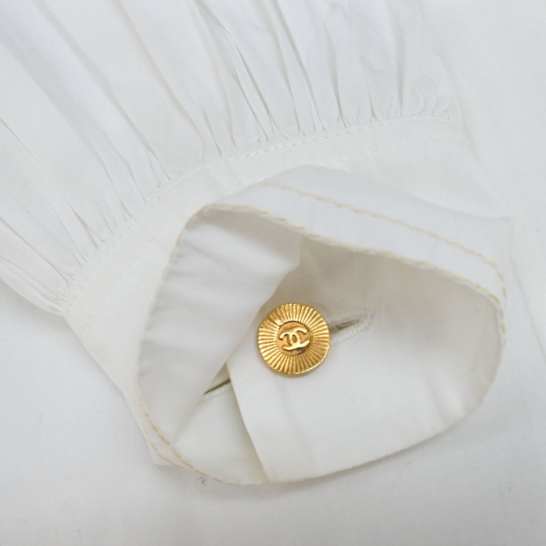 CHANEL 샤넬 코코 마크 버튼 셔츠 P43972V