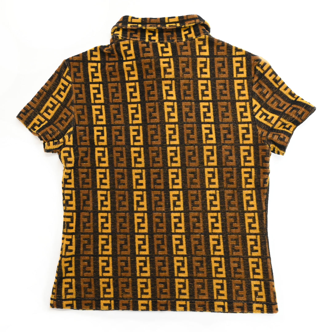 *FENDI フェンディ ズッキーノ ポロシャツ  P42622V