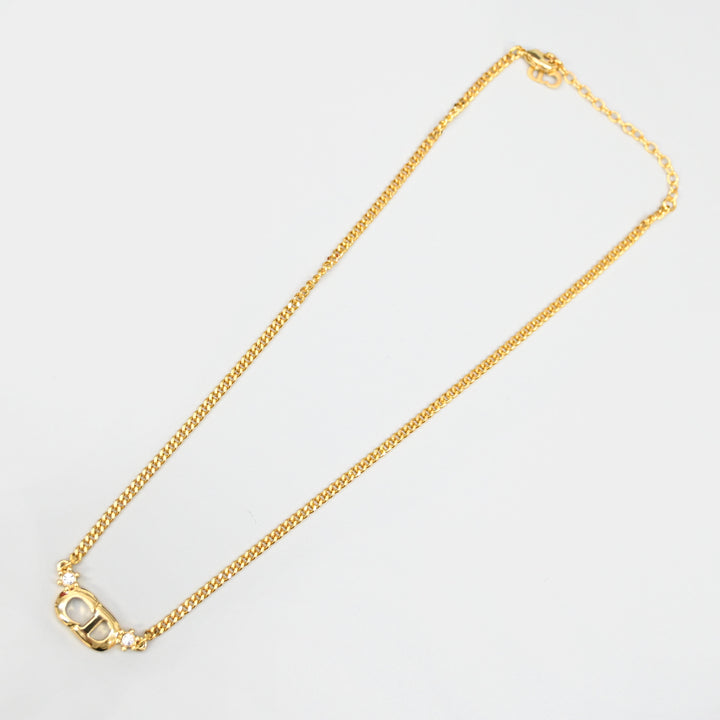 基督教基督教Dior Rhinestone CD徽标项链P43703V