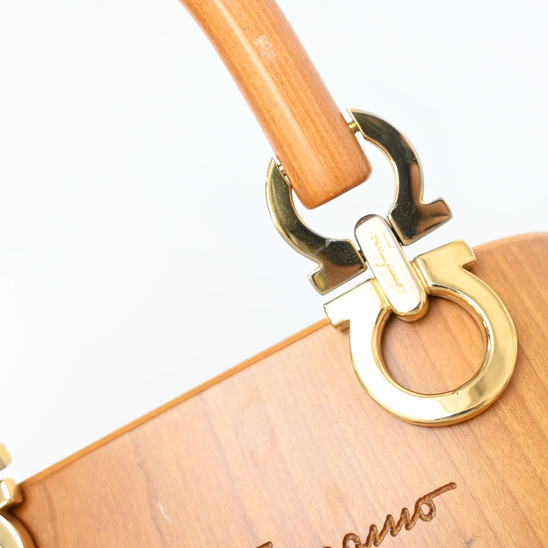 *Salvatore Ferragamo サルバトーレフェラガモ ガンチーニ ハンドバッグ P2296V