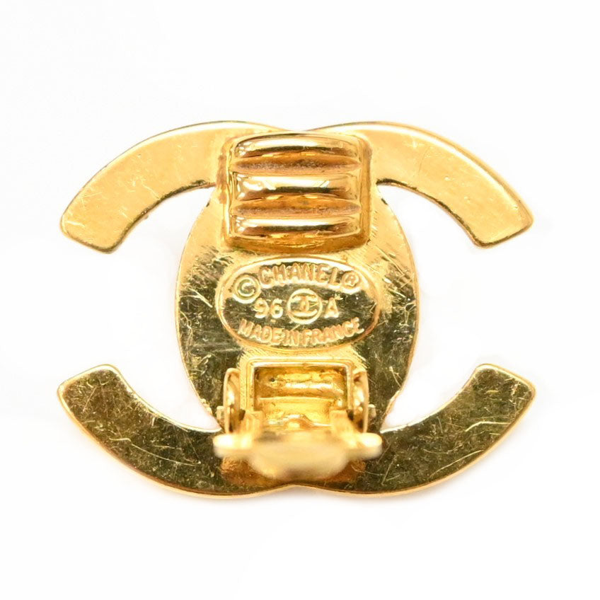 香奈儿香奈儿(Chanel Chanel Coco)标记转向锁耳环P42797V