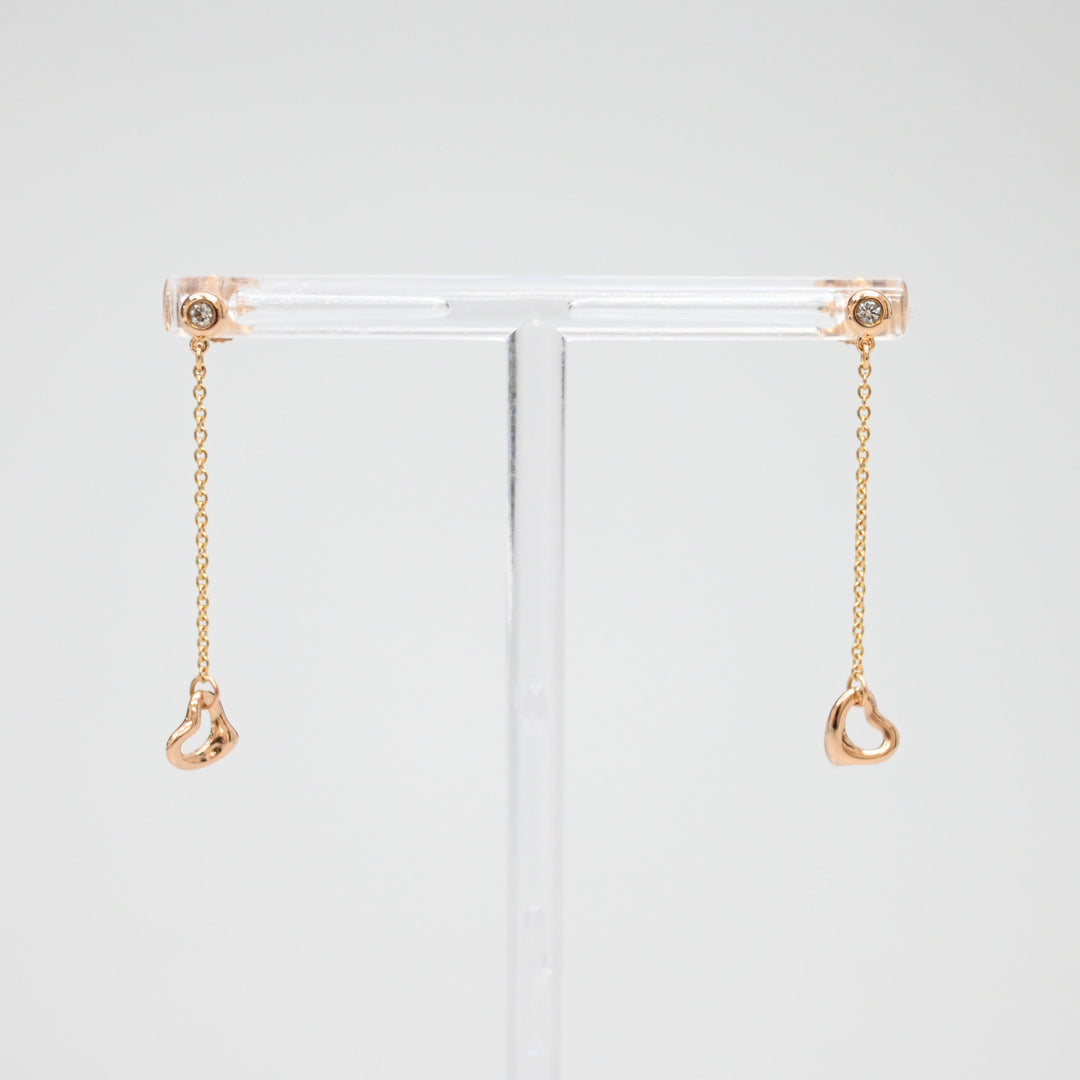 バイザヤードオープンハート ピアス K18PG