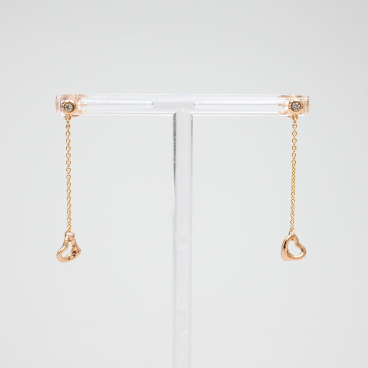 バイザヤードオープンハート ピアス K18PG