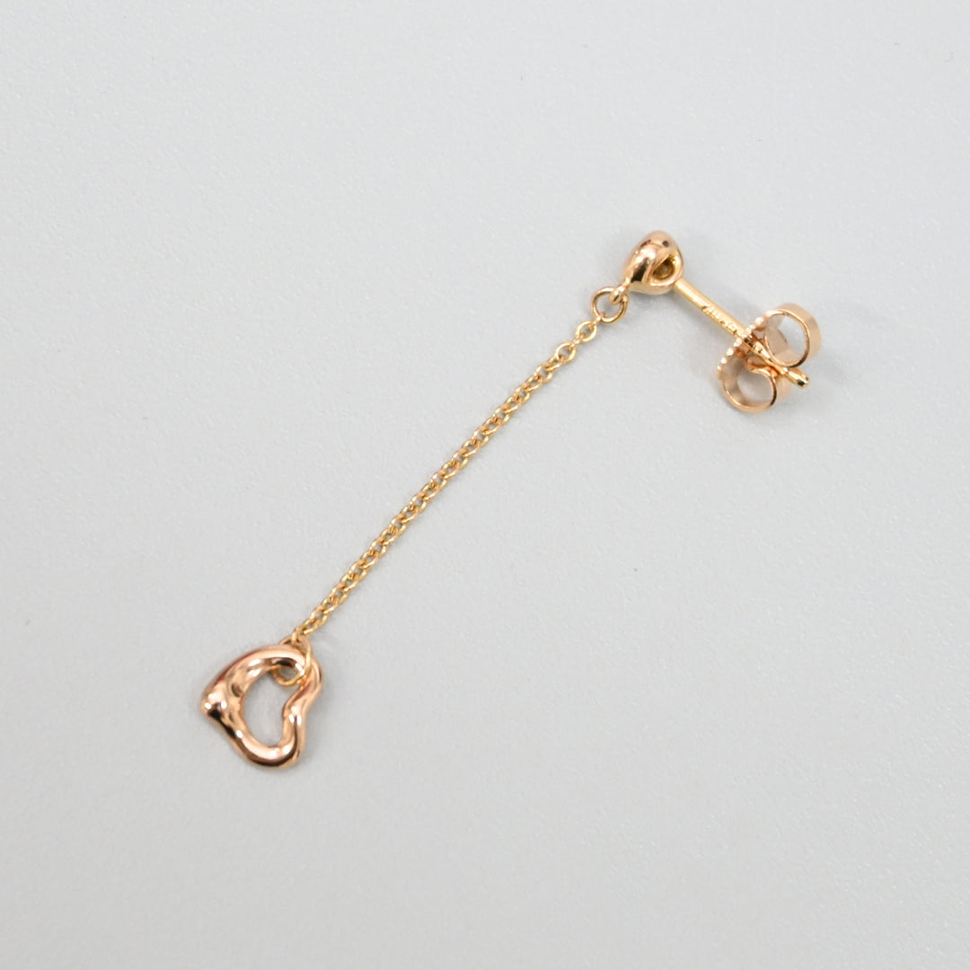 バイザヤードオープンハート ピアス K18PG