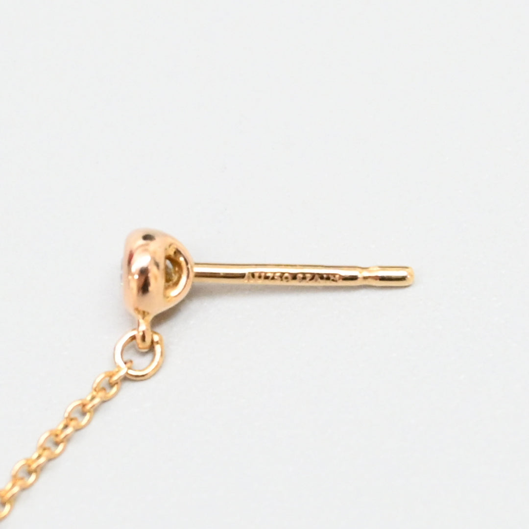 バイザヤードオープンハート ピアス K18PG