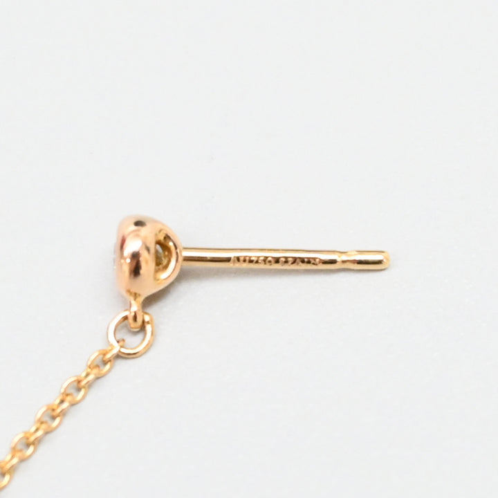 バイザヤードオープンハート ピアス K18PG