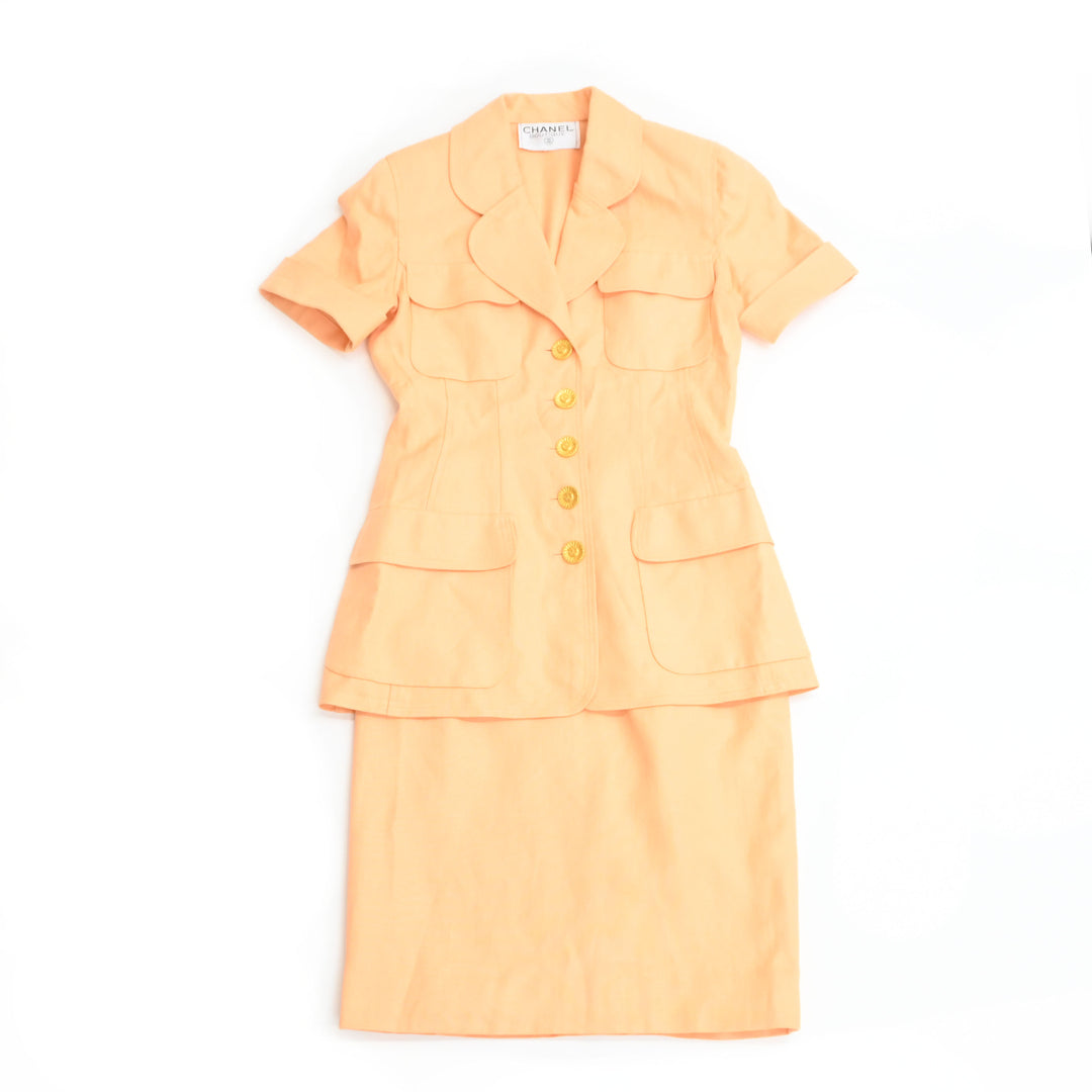 CHANEL Chanel? Lion button skirt setup P43205V