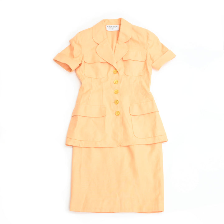 CHANEL Chanel? Lion button skirt setup P43205V