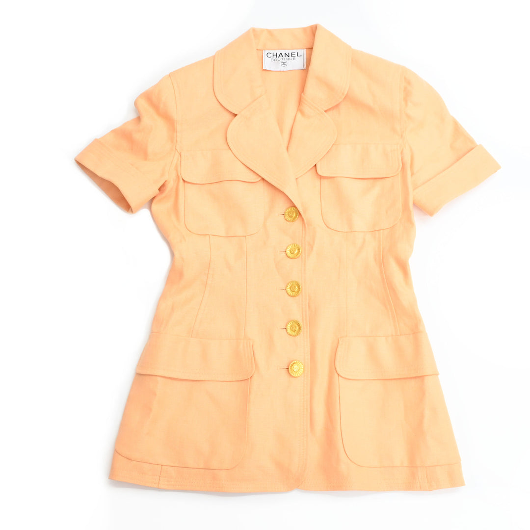 CHANEL Chanel? Lion button skirt setup P43205V