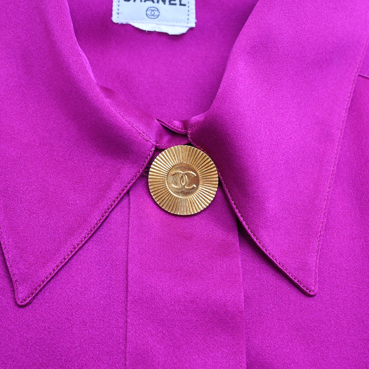 샤넬 코코 마크 버튼 셔츠 P43293V