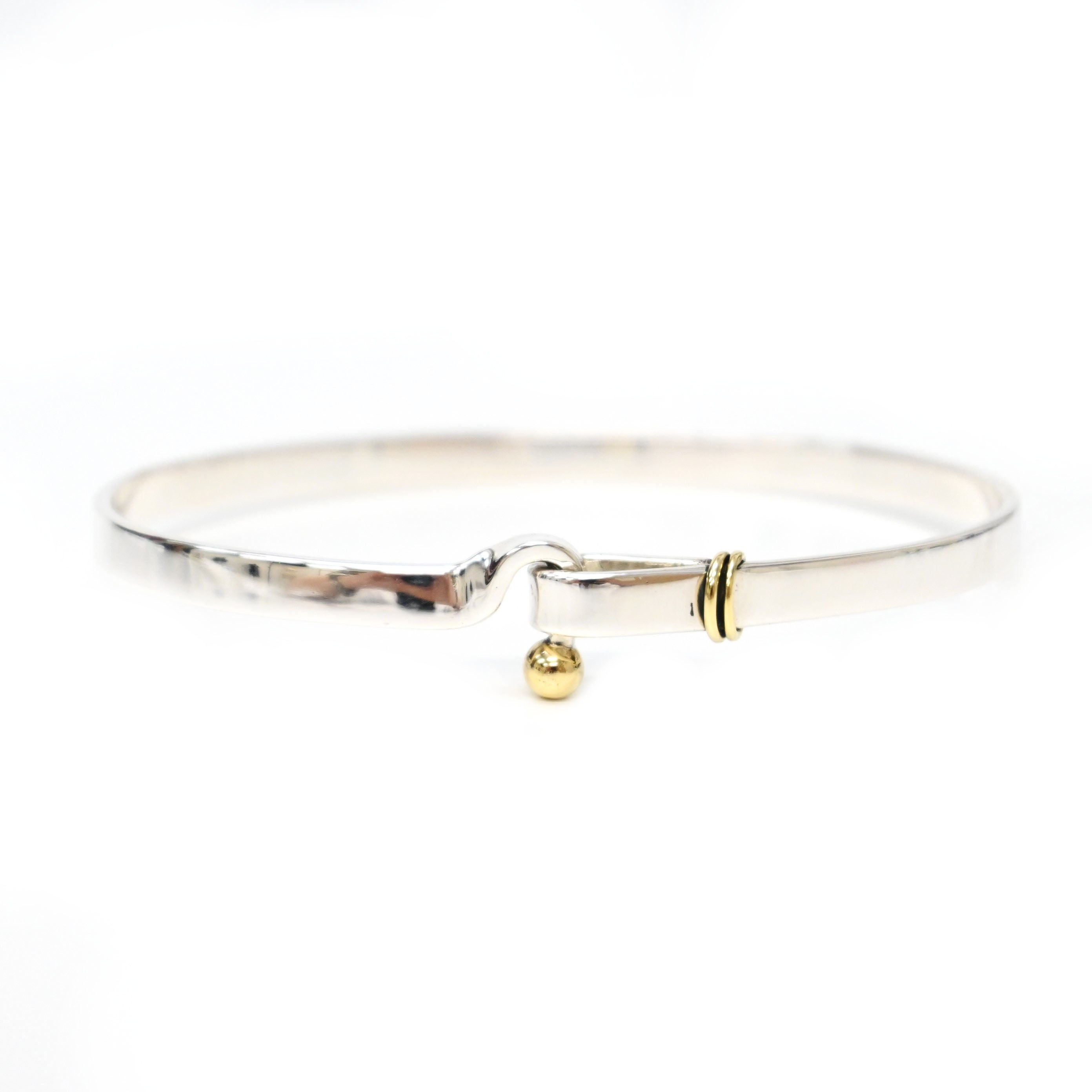 美品 VINTAGE TIFFANY フック&アイ バングル TIFFANY&Co. ティファニー フック&アイ バングル P43122V