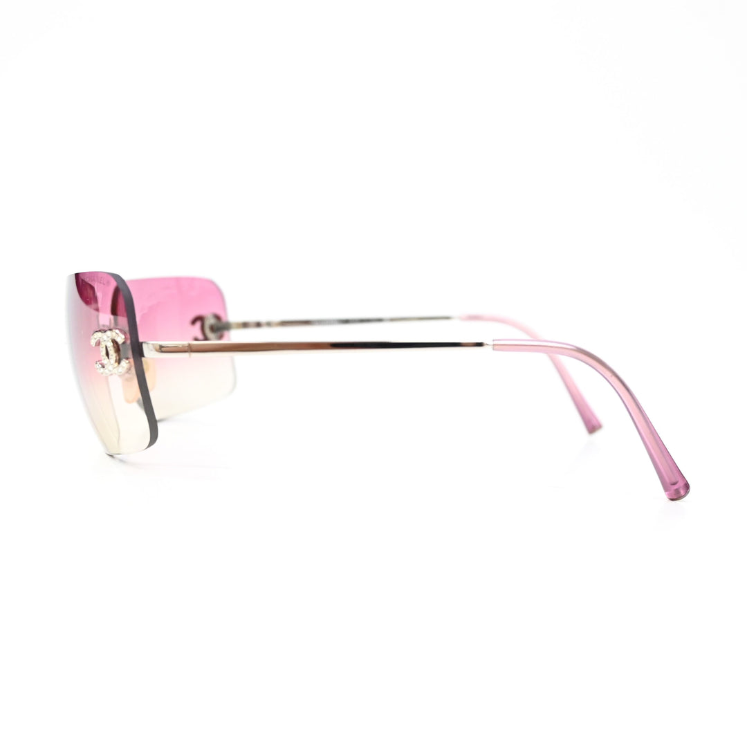 CHANEL Chanel Coco Mark Rine Stone Sunglasses 4017-D P43398V