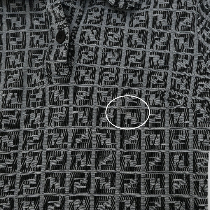 Fendi Fendi Zukka图案会标Polo衬衫P43428V