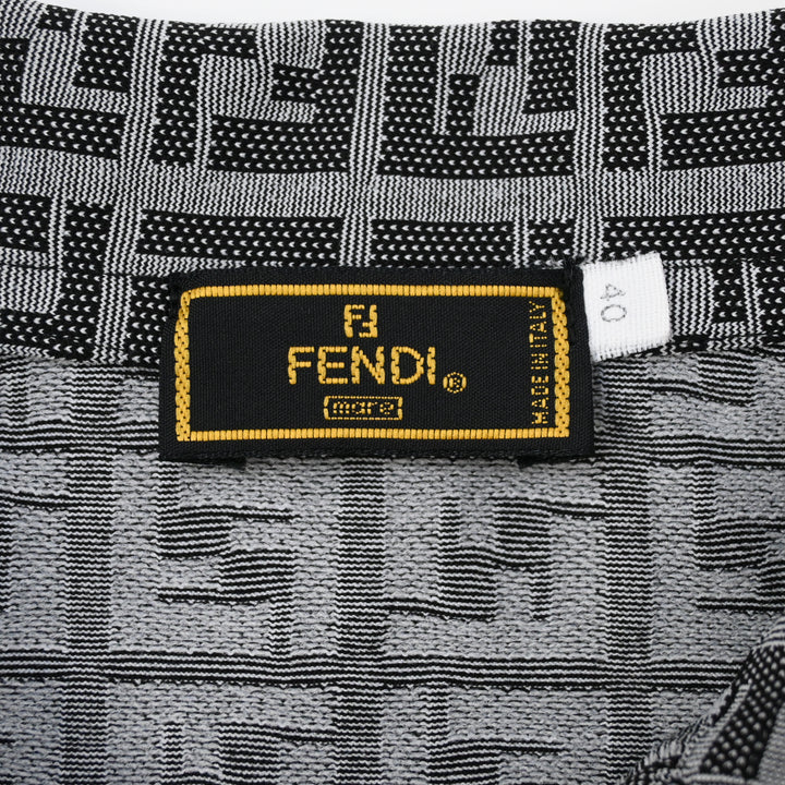 Fendi Fendi Zukka图案会标Polo衬衫P43428V