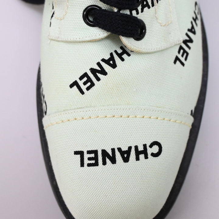 샤넬 코코 마크 레이스 업 슈즈 P44720V