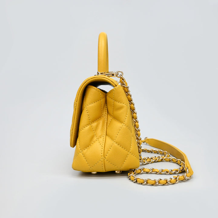 샤넬 마틀라세 코코 핸들 XXS 체인 숄더백 P44978V