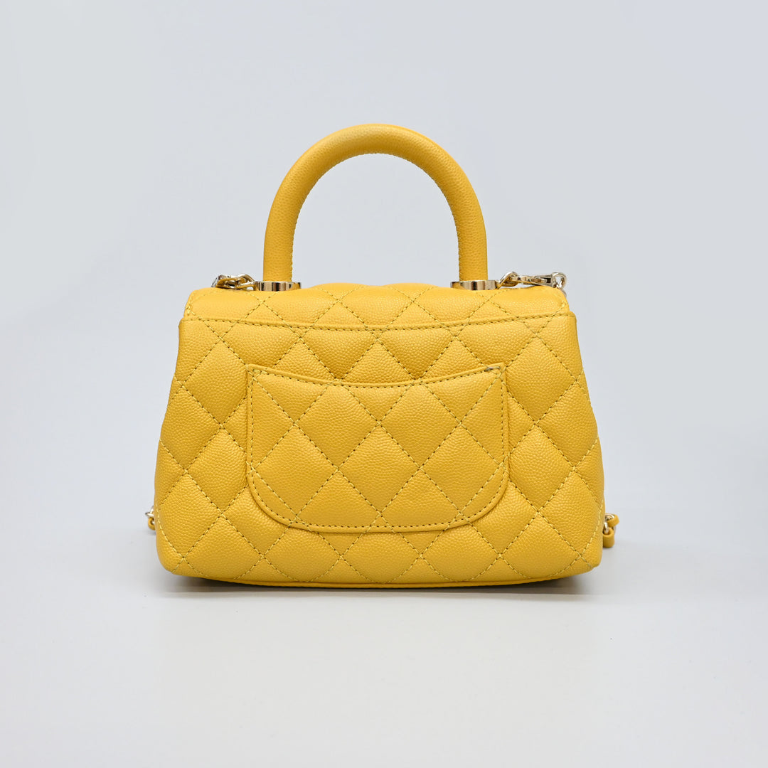 샤넬 마틀라세 코코 핸들 XXS 체인 숄더백 P44978V