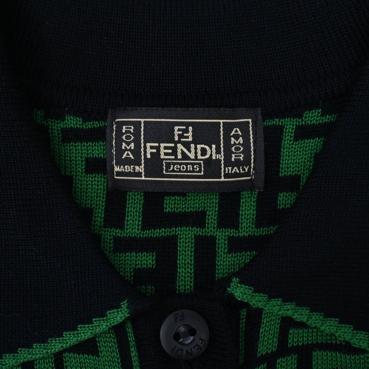 Fendi 的祖卡 图案 polo 礼服 P43470V