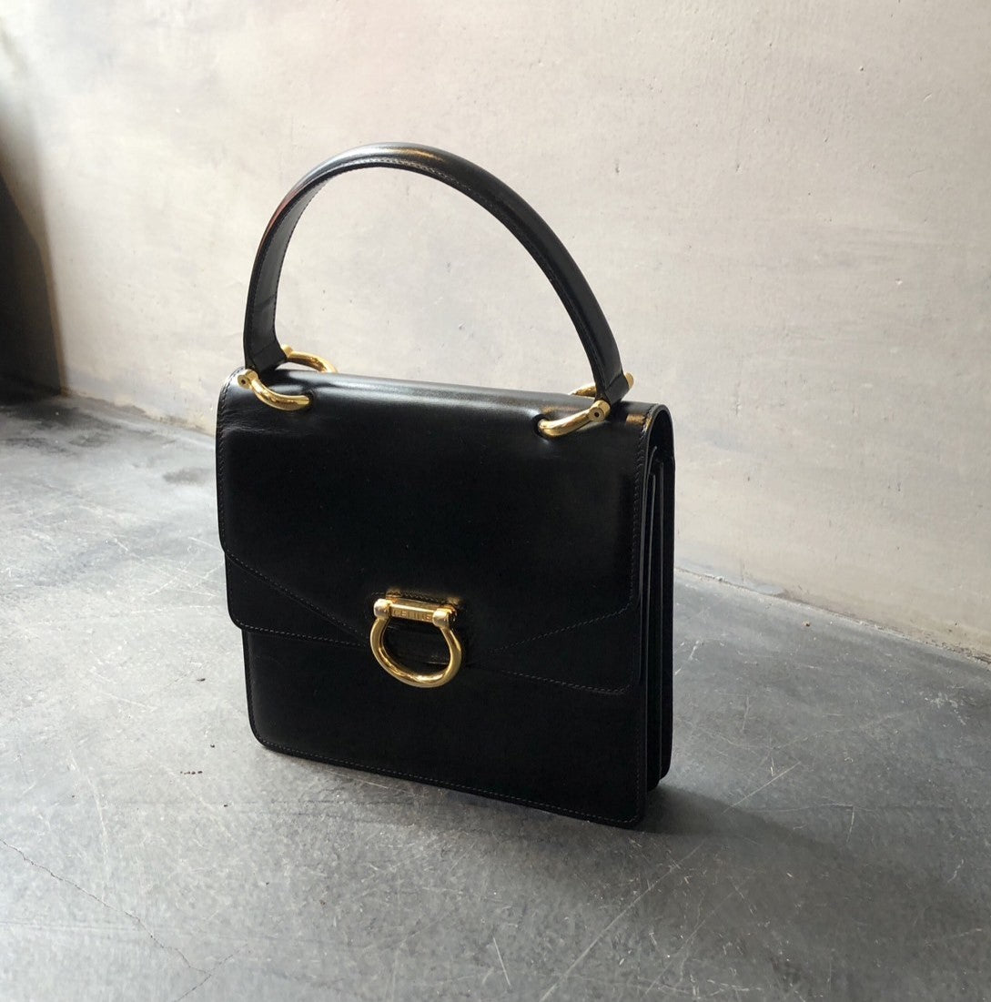 CELINE セリーヌ ガンチーニ ダブルフラップハンドバッグ P43173V – VINTAGE SELECT SHOP MAISON DE  VII（メゾンドヴィ）