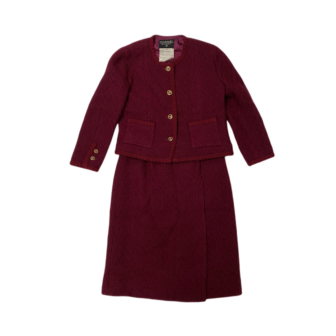 * CHANEL Chanel设置了Skirtsuit 20167 Wirl Skirts