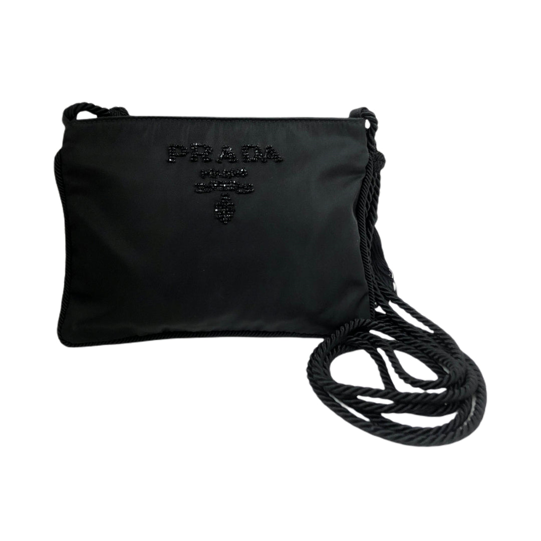 *PRADA 프라다 숄더백 구슬 자수 술