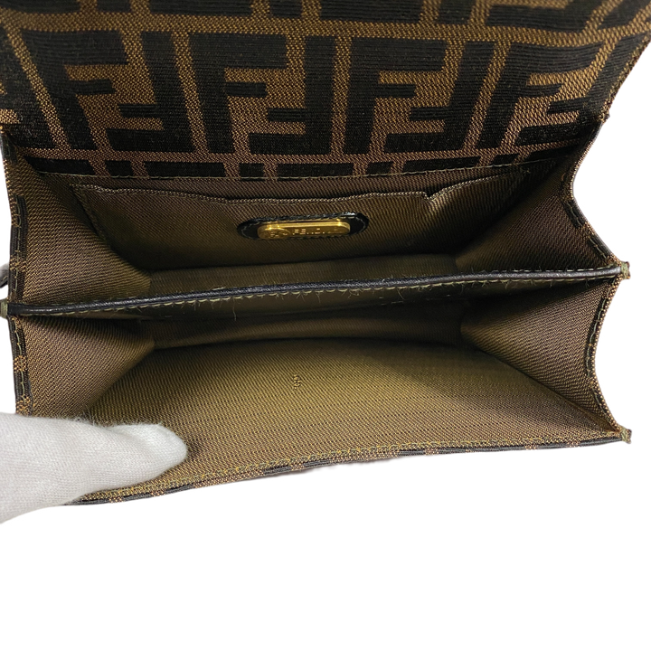 *FENDI Zucca Monogram Shoulder Bag