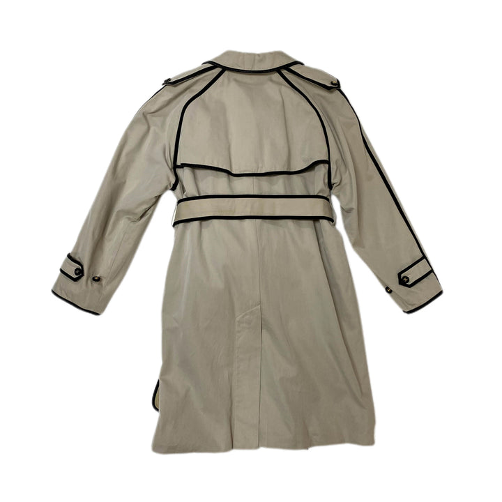 *香奈儿香奈儿苑带Coco Mark Coco Button Piping Crench Coat