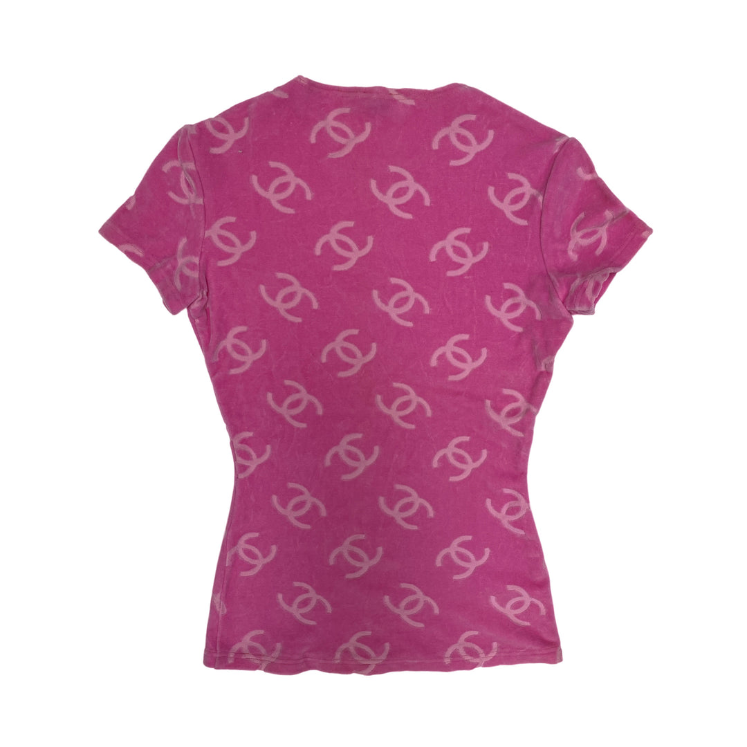 *香奈儿香奈儿T-衬衫丝绒可可可可标记