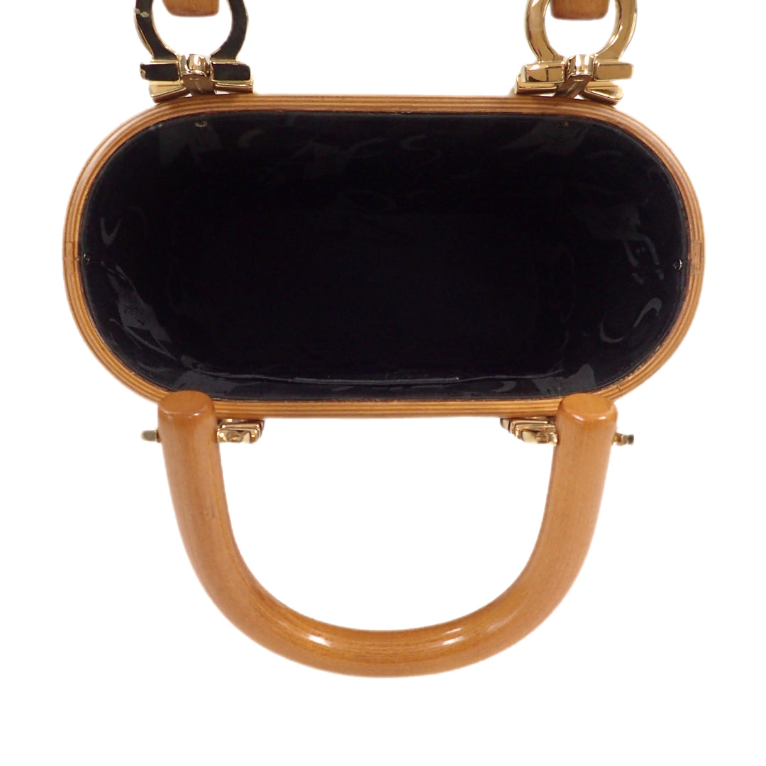 *Salvatore Ferragamo サルバトーレフェラガモ ガンチーニ ハンドバッグ P2296V