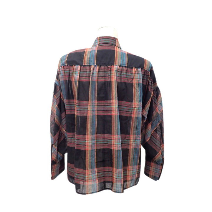 * Yves Saint Laurent 입생로랑 체크 셔츠 블라우스