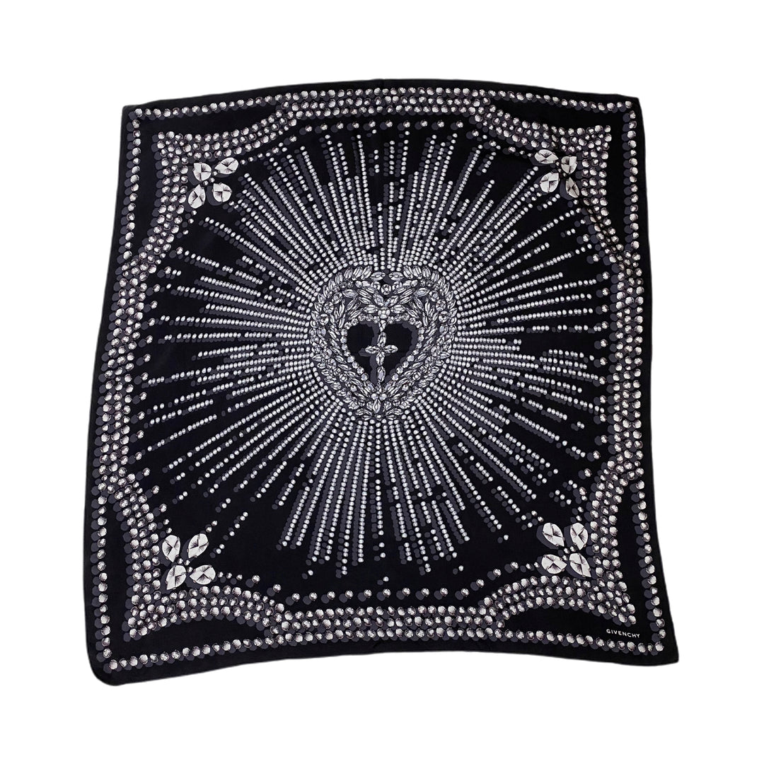 GIVENCHY ジバンシー スカーフ ジュエリー 宝石 ハート クロス 十字架 P26795V