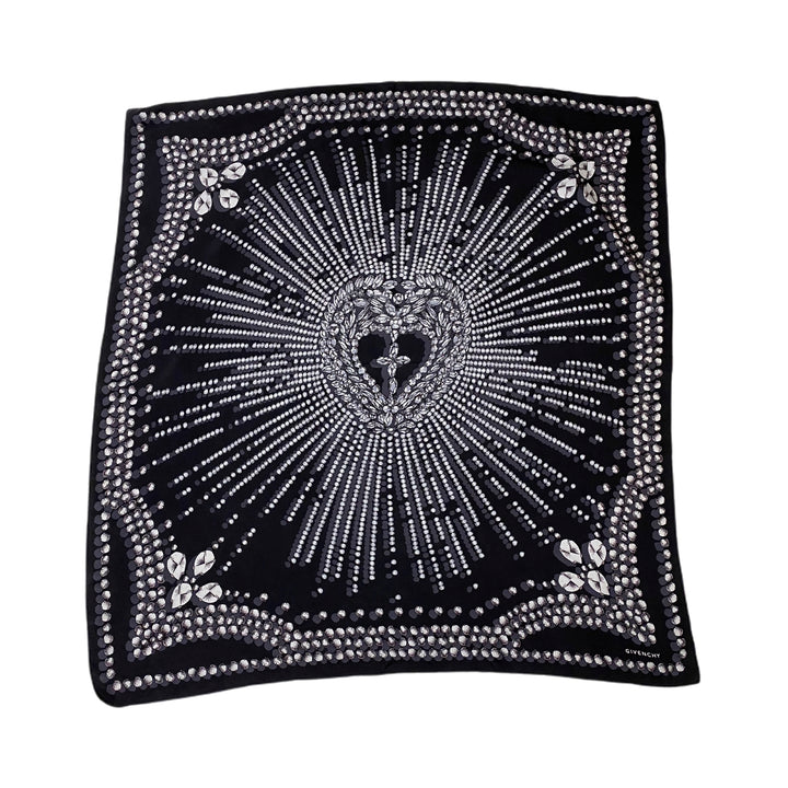 GIVENCHY ジバンシー スカーフ ジュエリー 宝石 ハート クロス 十字架 P26795V