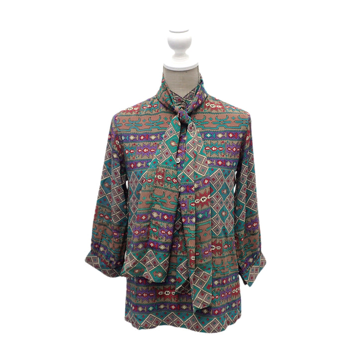 VALENTINO ヴァレンティノ 総柄 シャツブラウス P27014V