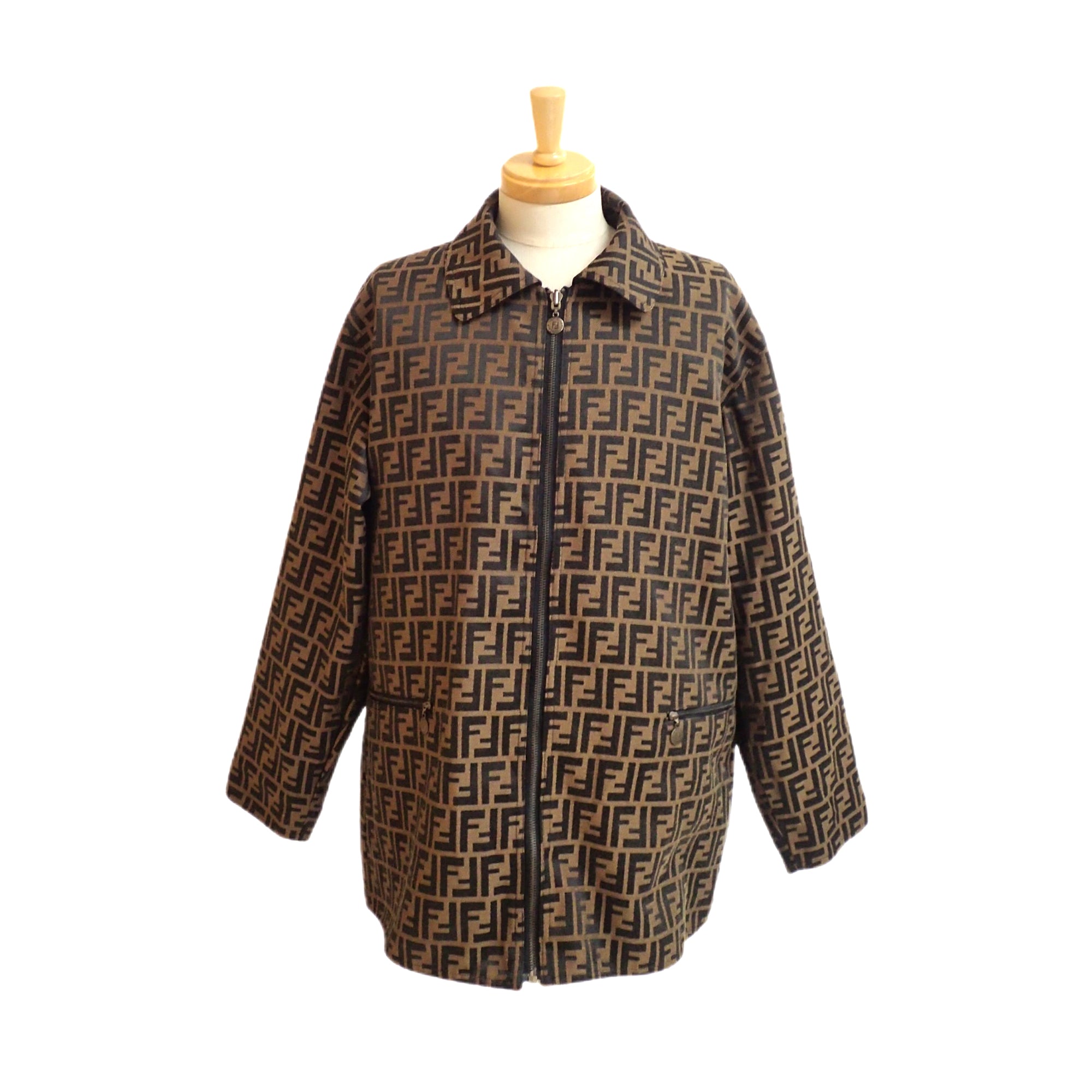 Fendi monogram shop reversible jacket