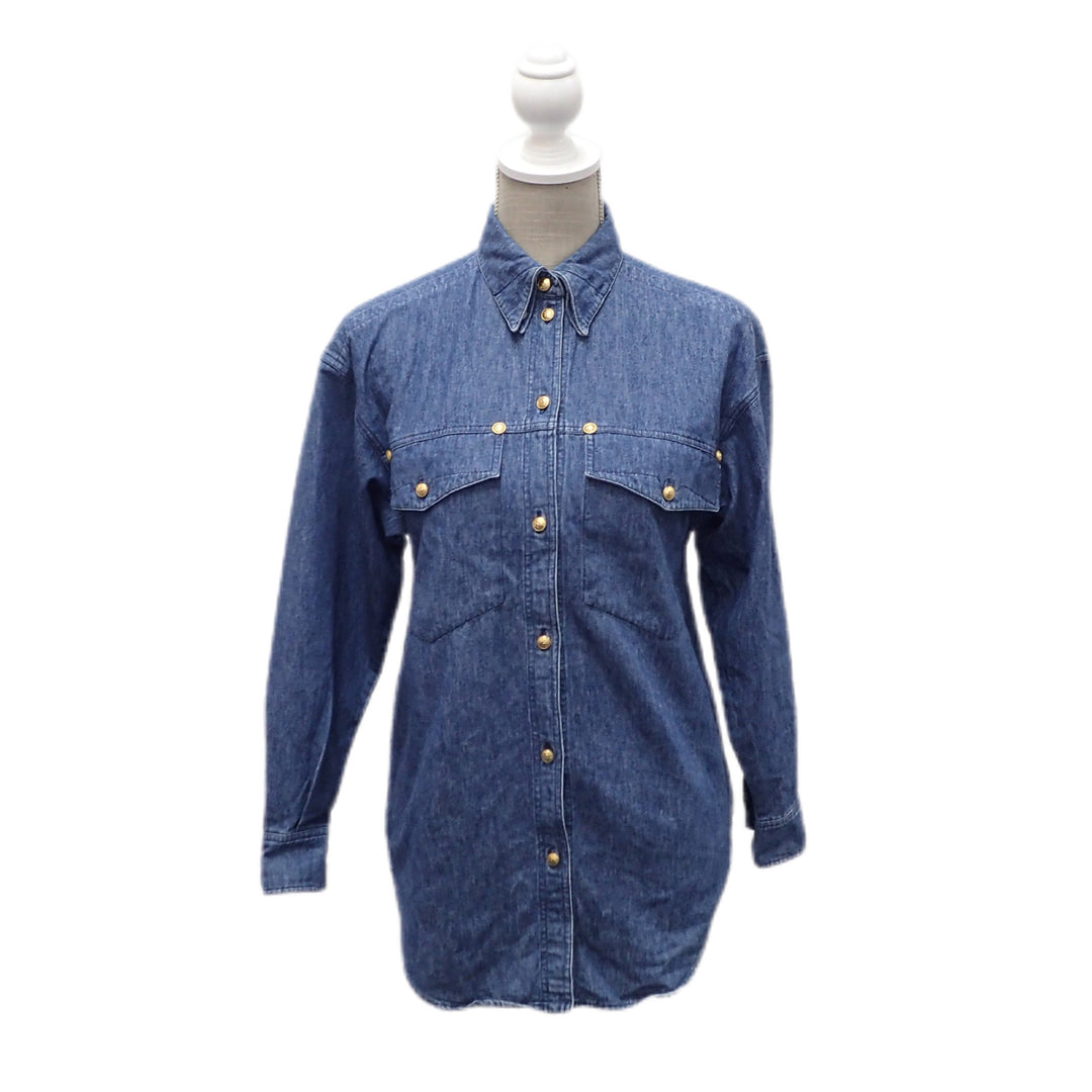 *GIANNI VERSACE Jeannivers Sato Denim Shirt