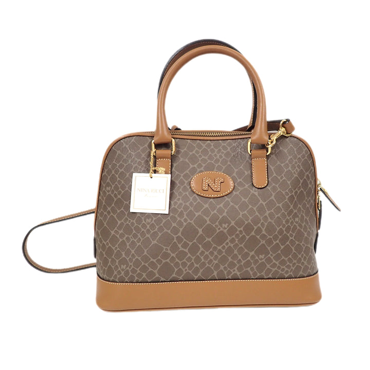 NINARICCI ニナリッチ ジラフ柄 2way ショルダーバッグ ハンドバッグ P28350V