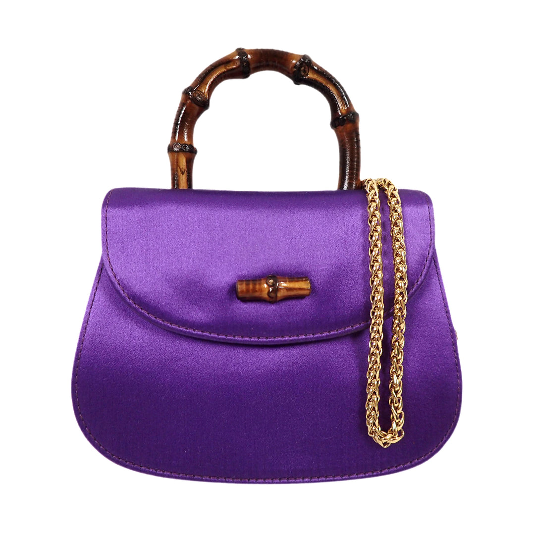 *GUCCI グッチ バンブー ミニ 2way チェーンショルダー ハンドバッグ