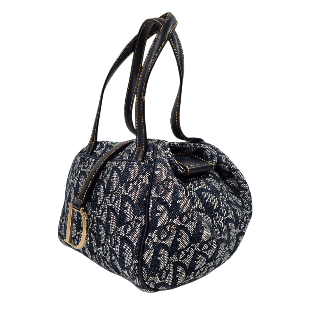 *Christian Dior クリスチャンディオール トロッター柄 ロゴグラム オブリーク ボストンバッグ