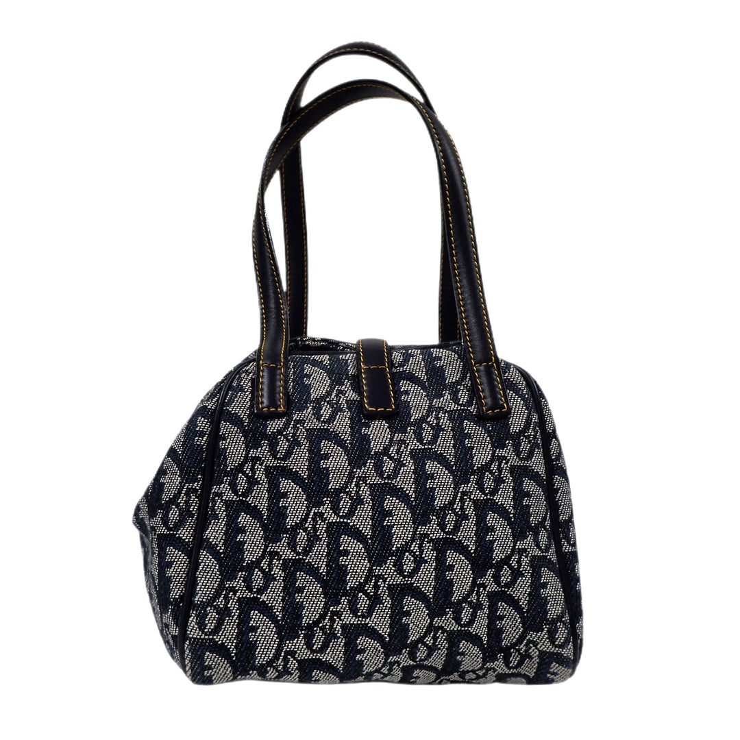 *Christian Dior クリスチャンディオール トロッター柄 ロゴグラム オブリーク ボストンバッグ