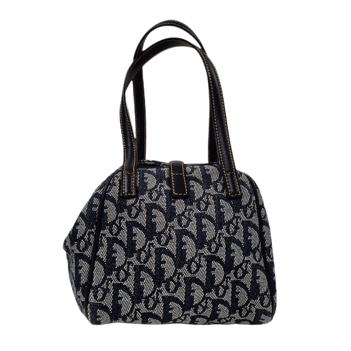 *Christian Dior クリスチャンディオール トロッター柄 ロゴグラム オブリーク ボストンバッグ