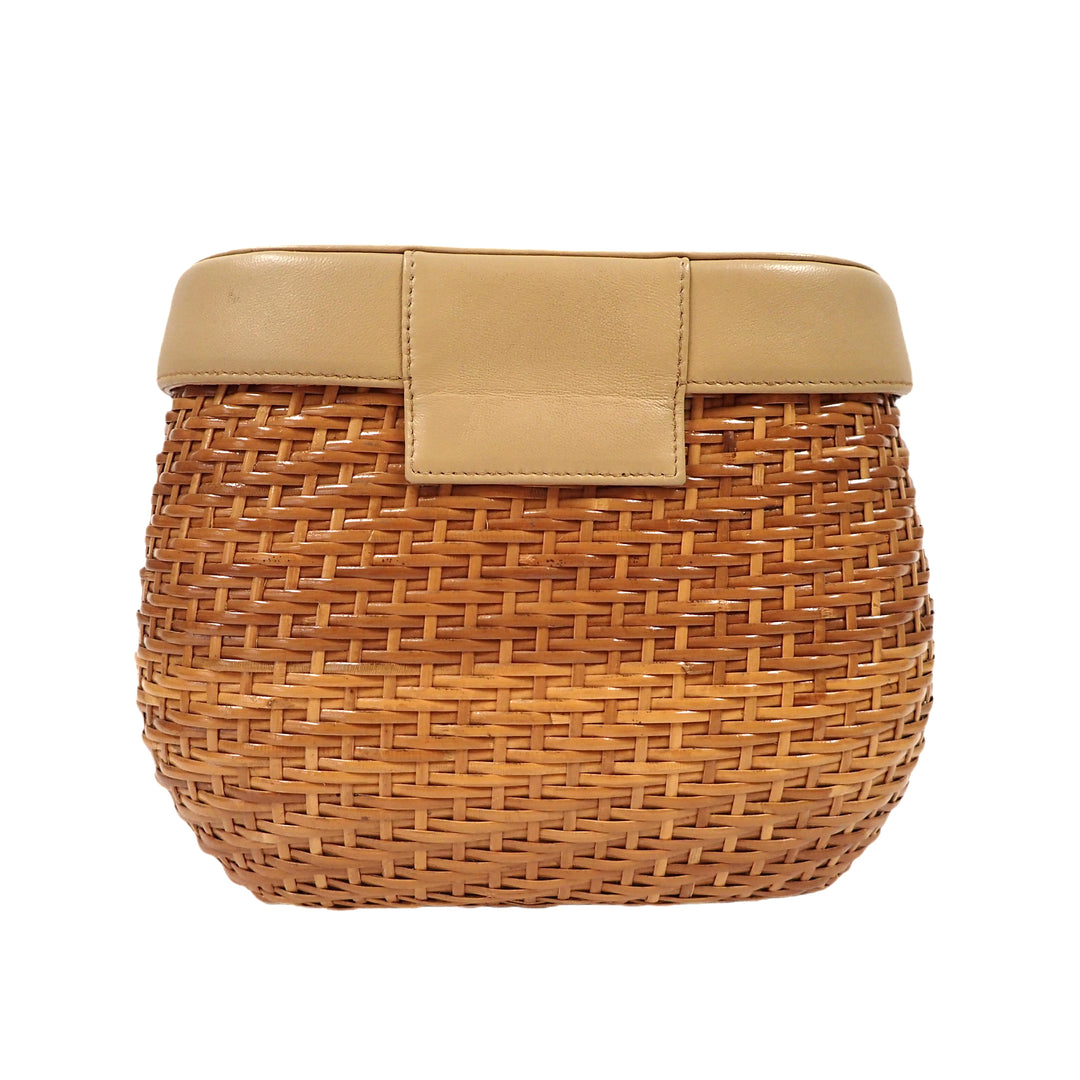 CHANEL 香奈儿 藤编篮 链条单肩包