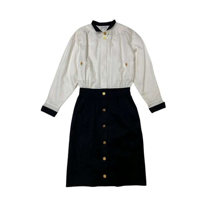 Chanel Chanel One Piece Bicolor衣领Cocomark Coco