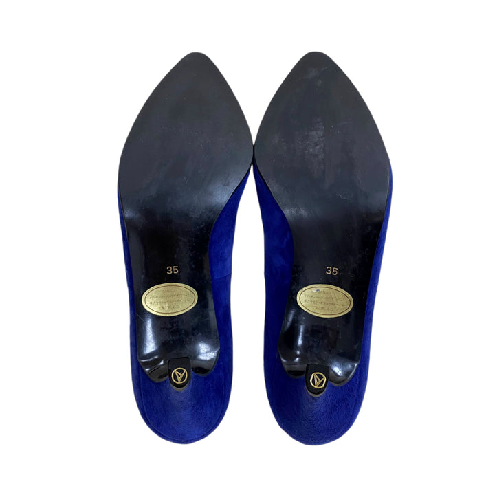 * Yves Saint Laurent Ives Sun Laurent Pumps 신발 스터드 하이힐 YSL