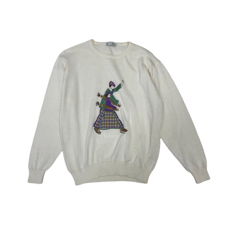 * 버버리의 바브리어스 니트 자수 남자