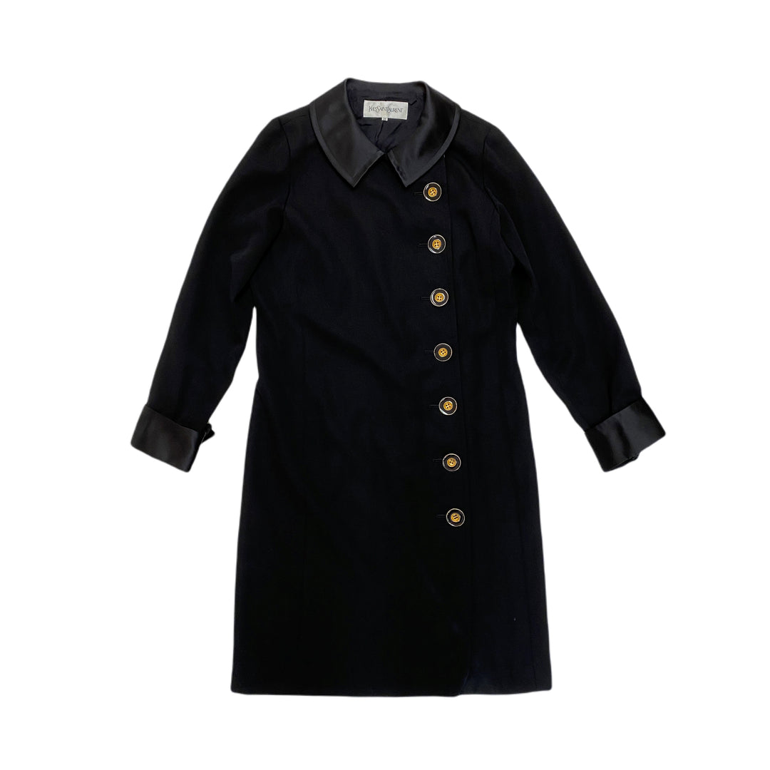 Yves Saint Laurent Ives Sun Laurent Jacket 얼룩 색상 코트