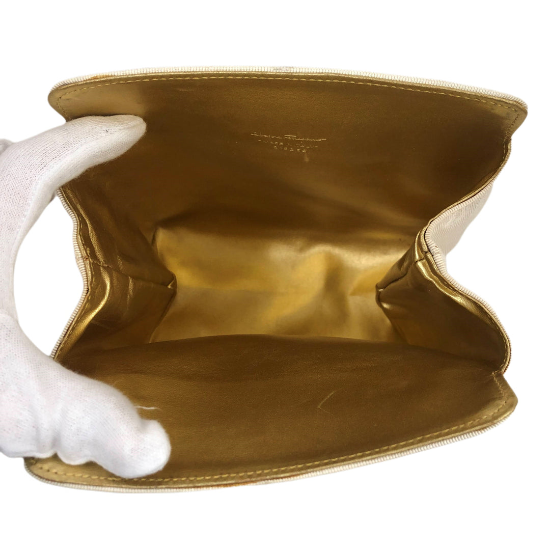 *Salvatore Ferragamo サルバトーレフェラガモ ハンドバッグ ガンチーニ クリアバッグ